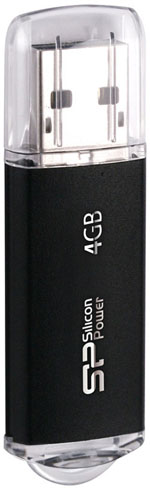 USB флеш накопитель 4Gb Ultima II black Silicon Power (SP004GBUF2M01V1K)